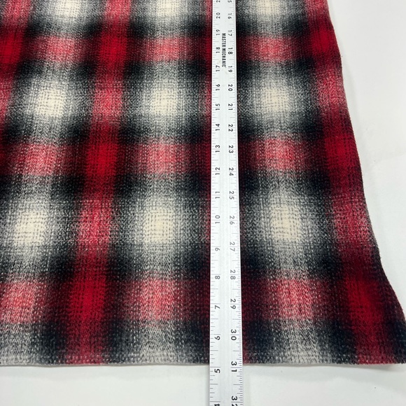 Maje Jaxine Wool Dress Jumper Red Tartan Plaid Size US Small - Picture 7 of 13